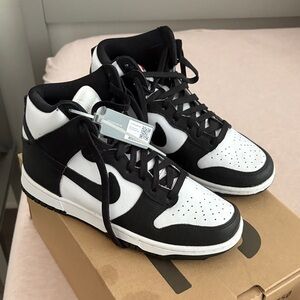 Nike Black and White High-Top Sneakers Dunks